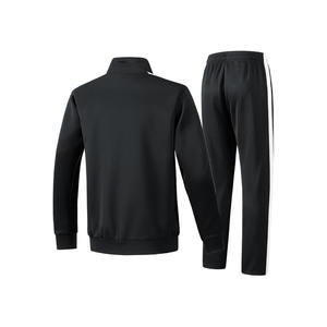 Traje térmico de dos piezas para correr de nailon y poliéster para hombre, chaqueta cortavientos de chándal de algodón 100%, conjuntos de chándal de invierno - Product Image 6