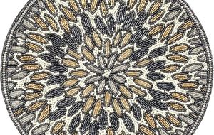 ที่รองจานลูกปัดทรงกลมทำด้วยมือสำหรับโต๊ะอาหารของตกแต่งคริสต์มาสงานเลี้ยงสังสรรค์ในครอบครัว - Product Image 5