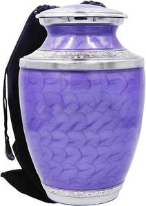 Urna de cenizas conmemorativas de Metal de diseño moderno de estilo americano superventas, urna de recuerdo de aluminio, urnas funerarias/de cremación para adultos - Product Image 3