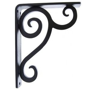 Soporte de Esquina de Hierro Fundido para Puerta, Valla, Barandilla, Herrajes para Muebles, Diseño Moderno, Recubrimiento en Polvo, Tamaños Personalizables - Product Image 5