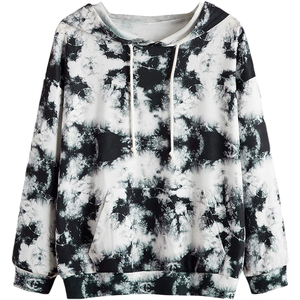 Sudadera con capucha extragrande de algodón y poliéster para mujer - Product Image 4