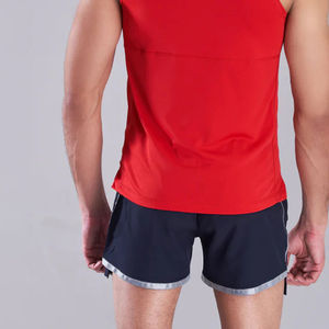 Débardeur côtelé d'été de couleur unie en coton pour hommes, débardeur avec logo personnalisé, haut d'entraînement de gymnastique, broderie de poche, impression musculaire décontractée, vente en gros - Product Image 5