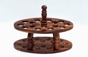 Soporte de ganchos de ganchillo de madera en diseños variados Nuevo diseño cuadrado Oval Hexagonal Ganchos de ganchillo Organizador de manualidades Almacenamiento de costura - Product Image 6