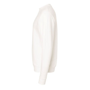 Otoño Invierno adulto suelto Casual 345GSM Color sólido sudadera polar cuello redondo mezcla de algodón sudadera de gran tamaño para hombres - Product Image 5