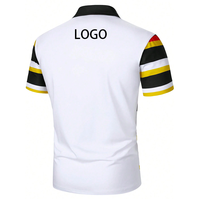 Polo de luxe décontracté pour hommes 100% coton haute qualité imprimé rayé marque personnalisée logo brodé Premium broderie 3D