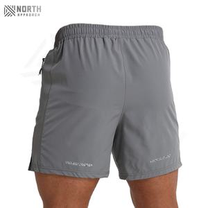 <b>Men's</b> Eco-friendly Mid Waist Sports Training <b>Shorts</b> Solid <b>Pattern</b> With Elastic Waist For Running Fitness & Gym Use <b>Men</b> Summer - Product Image 3