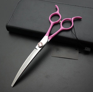 Gran oferta, Tijera para el cuidado de mascotas, tijeras curvas para el cuidado de gatos y perros de alta calidad con estuche para uso diario - Product Image 1