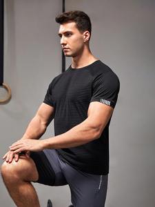 Camiseta Deportiva de Algodón 100% para Hombre, Mangas Cortas, para Entrenamiento Físico, Gimnasio, Alta Calidad, Venta al por Mayor - Product Image 2