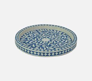 Bandeja de incrustaciones de hueso de forma Rectangular para manualidades, bandeja decorativa para el hogar para mesa de centro, patrón único, prueba de artesanía de hueso - Product Image 1