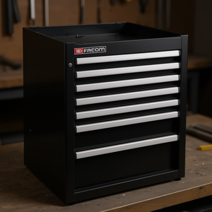 Gabinete de Herramientas Facom de Base Simple con 7 Cajones, Color Negro - Product Image 3