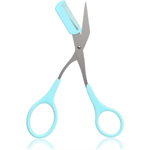 Ciseaux à sourcils en acier inoxydable Zuol approuvés CE ISO Peigne à cils Tondeuse Outil de beauté pour femmes dans la technologie du vide rose - Product Image 2