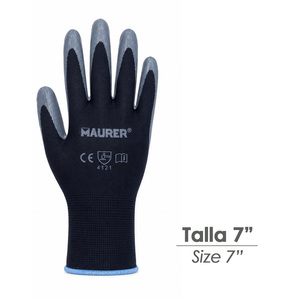 Guanto da Lavoro in Poliestere con Rivestimento in Nitrile - Taglia 7" - Product Image 2