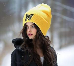 Gorro de invierno Unisex de alta calidad, diseño liso, hecho a medida en Pakistán, gorros a precio barato al por mayor - Product Image 6
