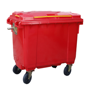 Großhandel 1100 Liter Industrieller Stehender Mülleimer mit 4 Rädern Robuster Outdoor-Abfalleimer aus Umweltfreundlichem Kunststoff - Product Image 2