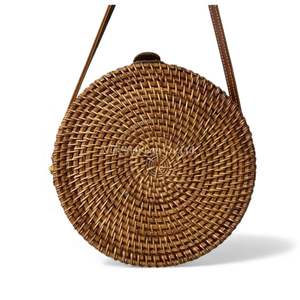 Bolso de Ratán Tejido a Mano con Diseño de Madreperla para Mujer, Accesorios de Moda de Vietnam - Product Image 5