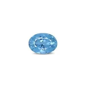 Piedra Preciosa de Aguamarina de Alta Calidad, 7.82 Quilates, Facetada, Diamante Azul Natural, Forma Ovalada, 10mm, Estilo de Belleza Sintética Creada en Laboratorio - Product Image 1