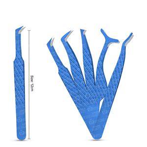 Pince à cils en acier inoxydable de haute précision avec embouts de fibres confortables outil de beauté pointu pour l'extension des cils - Product Image 3