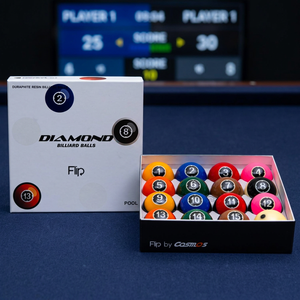 Bolas de Billar Diamond - Set de TV con Pantalla de 57.15mm para Pool Flip |   Edición de Partido de TV |   Hecho en Corea |   Resina Fenólica - Product Image 1