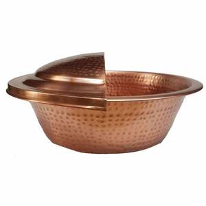 Moderno y Elegante Recipiente de Cobre para Escritorios de Oficina y Salas de Estar, Organizador Metálico Versátil para Llaves, Joyas y Objetos Pequeños - Product Image 1