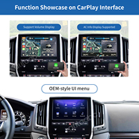 Boîtier d'interface Linux pour Toyota Land Cruiser LC200 2016-2020, CarPlay sans fil, Android Auto, module CarPlay, décodeur, autoradio