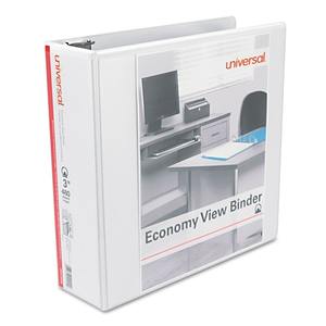 White 3-<b>Ring</b> Round View <b>Binder</b> Universal Economy 3-Inch Capacity 11-Inch X 8.5-Inch Size 3-Inch Diameter <b>Binder</b> - Product Image 1