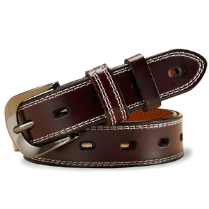 Ceinture en cuir de vache véritable imperméable à l'eau, ceinture automatique en acier, ceinture de mode personnalisée, ceinture formelle pour affaires/décontractée - Product Image 6