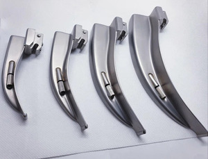 Ensemble de Laryngoscope Macintosh Durable à 4 lames en acier inoxydable Fibre optique Manuel CE Instruments chirurgicaux pour le diagnostic du larynx - Product Image 4