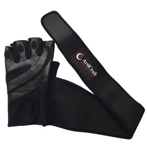 Gants de cyclisme de sport demi-doigts avec coussinet en gel en cuir synthétique antidérapant pour le fitness unisexe - Product Image 2