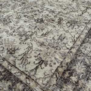 Turkish Rug, 4.8x8.4 ft Large Rug, <b>Brown</b> Animal Print <b>Wool</b> Vintage Rug - Product Image 5