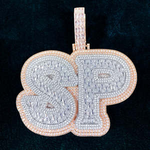Colgante de Diamante Moissanita Cultivado en Laboratorio, Estilo Hip-hop, Oro de 14k, para Mujer, Personalizado, Nuevo, Elegante, con Certificación GIA, Joyería al por Mayor - Product Image 2