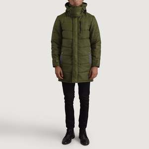 Moore Green Casual Style Hooded <b>Parka</b> with Waterproof Feature - Product Image 3
