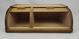 Boîte à pain en bois de qualité supérieure multi-espaces Dernier design pour ustensiles de cuisine Boîte à pain en bois finition naturelle Fourniture directe en usine 2025 - Product Image 5