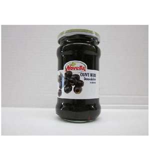 Aceitunas Negras Frescas y Maduras sin Hueso en Frasco, Novella, 314 ml x 12 Unidades - Product Image 1