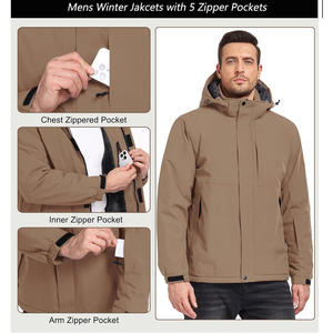 <b>Men</b> Custom Parka <b>Jacket</b> With Thermal Lining Reinforced Seams Adjustable Hood Heavy Duty Zip And Complete Oem Odm Production - Product Image 3