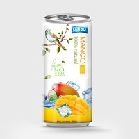 Mango Vruchtensap Drinkt 250Ml Kan 100% Pure Oem Fabrikant-Private Label-Goedkope Prijs