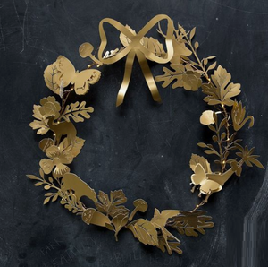 Guirnalda de metal con diseño de flores de metal para puerta delantera, pared, boda, fiesta, decoración del hogar, marco de corona para Año Nuevo - Product Image 4