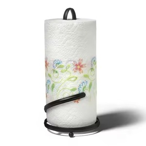 Design à la mode fer métal noir porte-serviettes pour la maison cuisine décoration de table debout support de papier de soie - Product Image 1