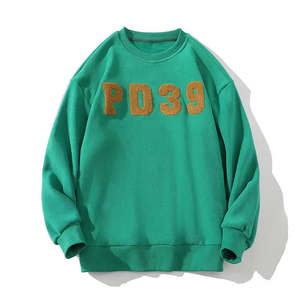 Sudadera con estampado de soplo de pantalla personalizada 100% algodón grueso estilo callejero de felpa francesa y sudaderas de invierno transpirables de talla grande - Product Image 5