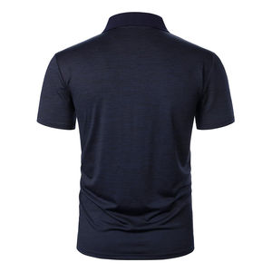 Polo en coton personnalisé avec broderie à manches courtes du logo Polo pour homme T-shirt décontracté avec impression de polo en coton Pima - Product Image 2