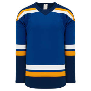 Último producto de impresión por sublimación de secado rápido OEM deportes hombres cuello en V a rayas de talla grande hombres camiseta de hockey sobre hielo - Product Image 6