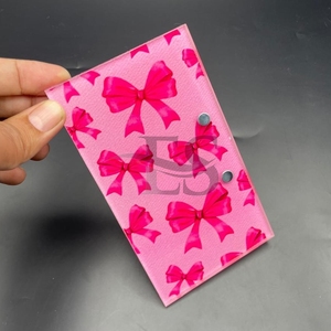 Nouvelle arrivée Carreau de cils durable avec nœud rose Carreaux de cils en acrylique de couleur et de design personnalisé Carreau de fabrication de cils en plaque - Product Image 6