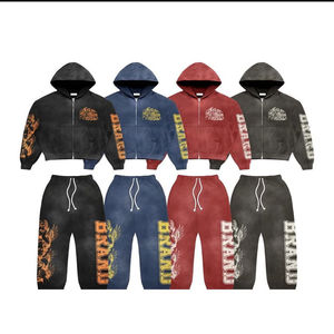 Survêtement de broderie en détresse personnalisé de qualité supérieure Offre Spéciale meilleur matériel pour hommes et femmes - Product Image 5