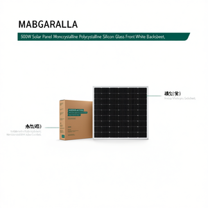 Panel Solar de 500W, Monocristalino, Policristalino, Silicio, Vidrio Frontal, Lámina Trasera Blanca - Product Image 2