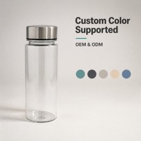Bouteille d'eau Tritan 0,5 L personnalisable avec logo, sans BPA, anti-fuite, à boire directement, avec couvercle, compatible lave-vaisselle, pour usine et vente en gros