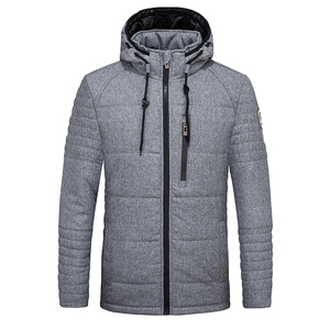 Chaqueta Acolchada de Lona con Capucha de Diseño Personalizado, Relleno Suave, para Hombre, Invierno, Acolchada, Moderna, Ropa Deportiva, Informal, Urbana - Product Image 1