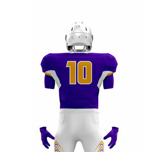 Uniformes de football américain 100% polyester pour adultes et clubs de jeunes, ensembles de maillot et de pantalon entièrement assortis personnalisés, usage sportif - Product Image 6