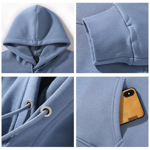 Quantité minimale de commande OEM bas de haute qualité logo personnalisé 8 couleurs 4XL 420g sweats à capuche doublés en polaire grande taille sweats à capuche pour hommes - Product Image 4