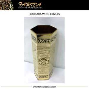 Cubierta de viento Shisha Hookah de Metal de lujo de alta calidad, nuevo diseño único, acabado de laca, tamaño mediano, latón, Narguile Sheesha Chicha - Product Image 6