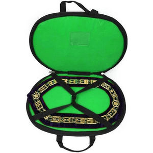 COLLAR DE CADENA HERRAMIENTAS DE TRABAJO DE ORO AZUL MASÓNICO HECHO A MEDIDA, JUEGO DE JOYAS GRATIS, COLLAR DE CADENA DE LODGE AZUL MASÓNICO - Product Image 4