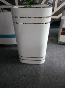 Luxury Modern Bright White Durable Reception <b>Desk</b> for Commercial Use in Hotels Schools Malls - Product Image 5